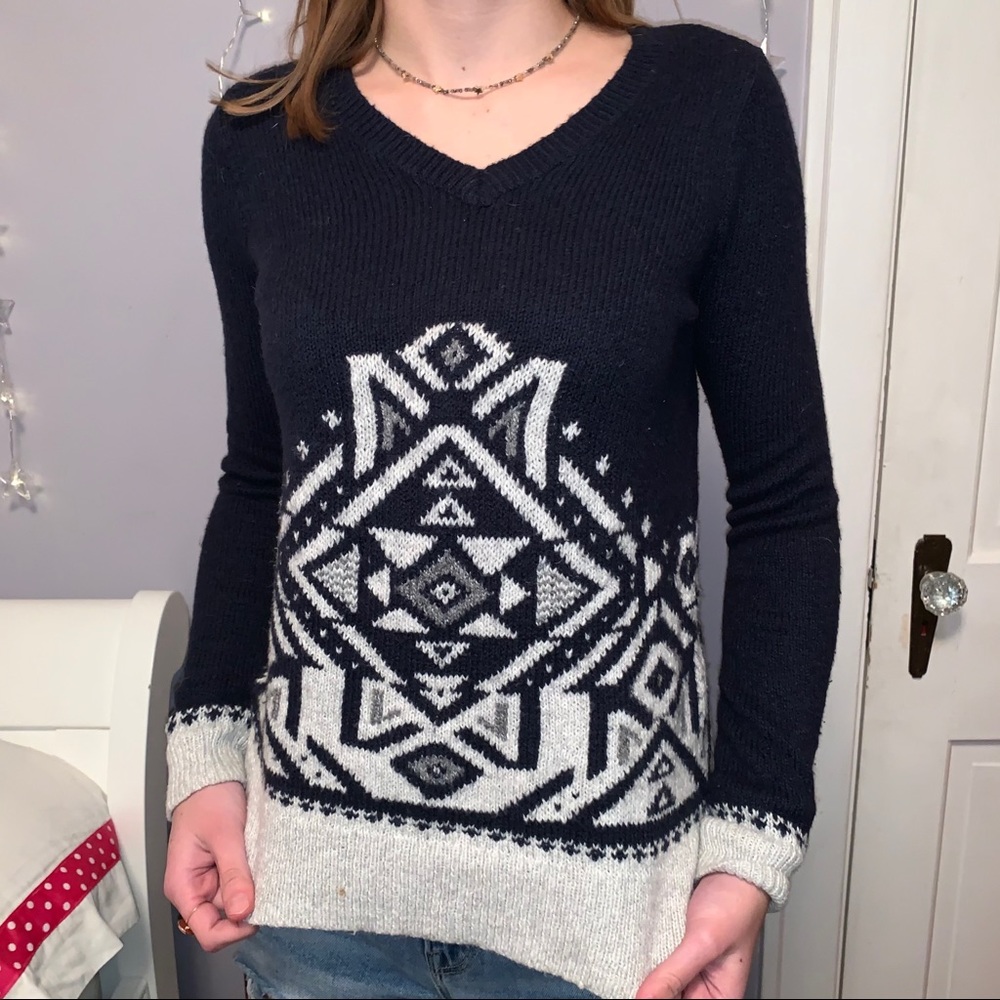 winter patterned sweater